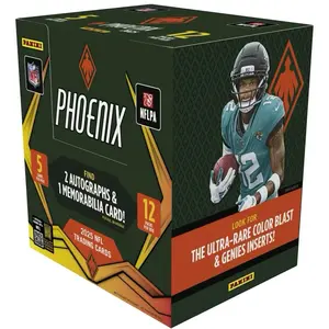 PANINI 2025 NFL PHOENIX HOBBY BOX with 2 Autographs 1 Memorabilia Card Ultra Rare Color Blast & Genies Inserts