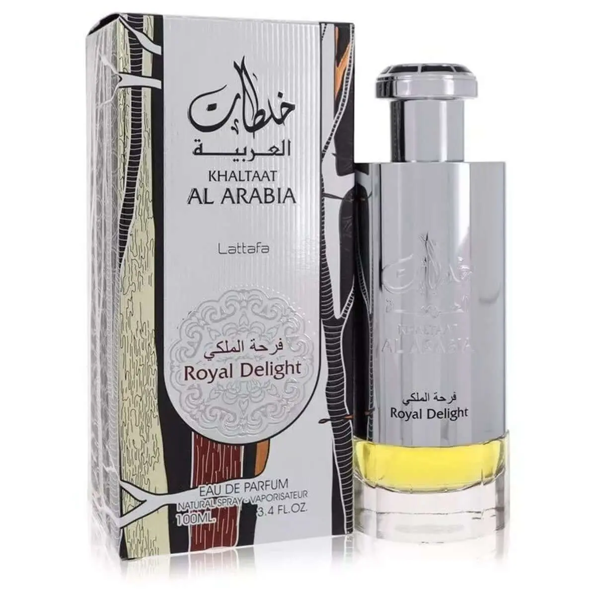 Lattafa Al Arabia Royal Delight Unisex Eau de Parfum (EDP) - 3.4 fl oz, New Boxed Aromatic Woody Arabian Scent with Nutmeg Spicy Notes, Edp Liquid Colognes, Arabic Perfume Bottle Unisex Fragrance, Aromatic Scent Unisex Fragrance