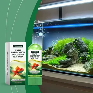 Yegbong Aquarium Fish Tank Water Purification Tablets, Algae Killer and Sludge Control for Clean Water Maintenance, Effective Impurity Treatment