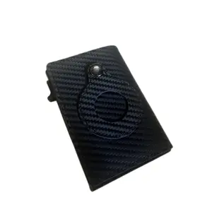 AirTag Wallet Anti-Theft Carbon Fiber Tracking Wallet RFID protection Slim card holder