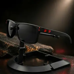 Black Polarized Sunglasses Yellow Lens UV400 Night Driving Outdoor Glasses