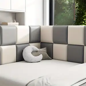 10-Piece Self-Adhesive Soft Wall Panels, 35x35cm Waterproof & Durable, Easy Peel-And-Stick Design, Ideal for Home Decor Protection