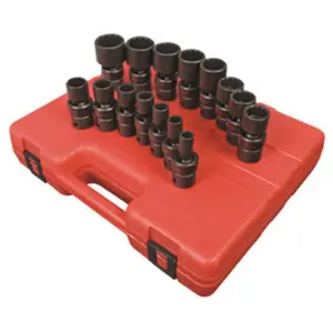 212 MAIN Portable 0.38 In. Drive 7mm Impact Socket Set - CR-Mo Steel Socket Wrench Accessory for Cycling Repair, Outdoor Recreation, Socket Wrench Set