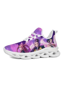 Anime Style Kids' Sports Shoes, Casual Trainers, Vibrant Cute Design, Breathable Hollow Out Sole, Kpop Trendy, Perfect for Anime Lovers, Sporty Breathable Shoes