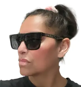 OG Hardcore Paisley Design Unisex Sunglasses with Thin Frame & UV Protection Lenses - 6x2 Inches Size, Sleek Modern Style, Essential UV Protection