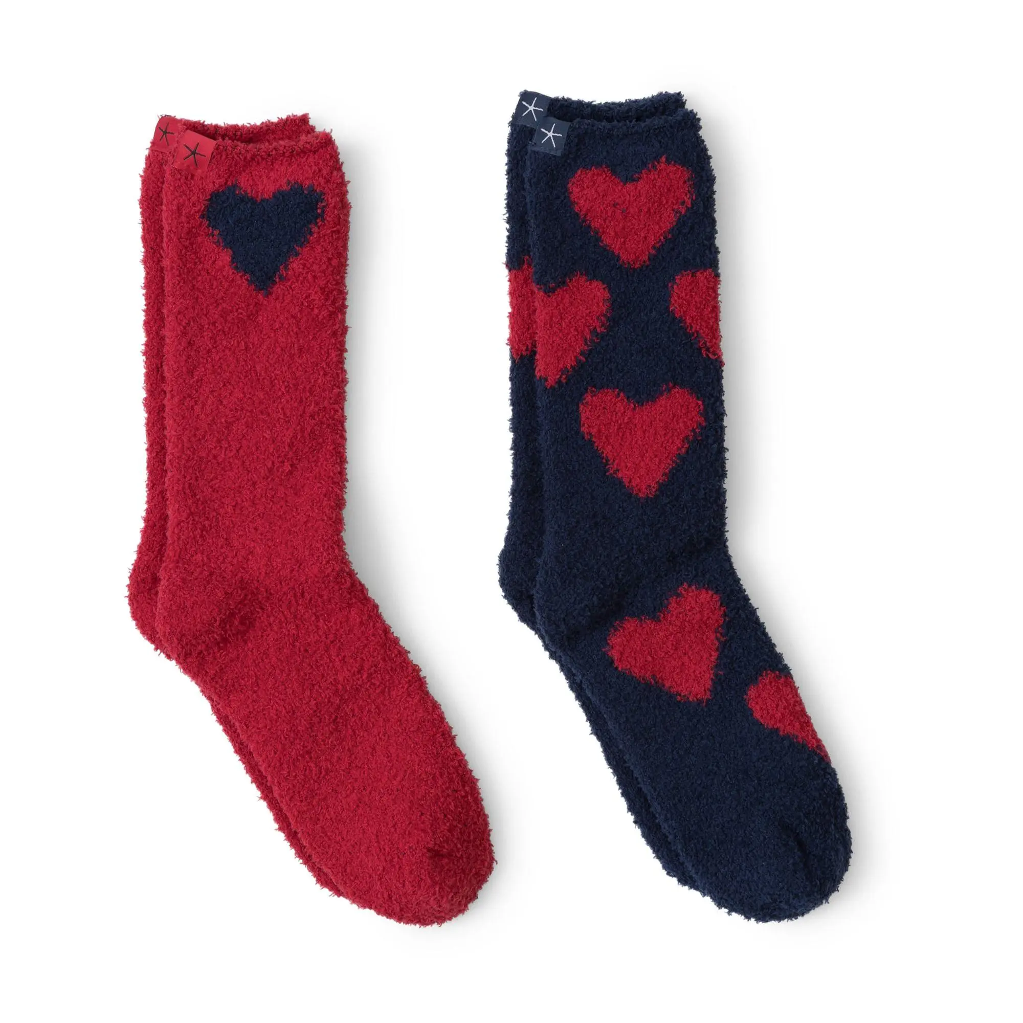 Barefoot Dreams CozyChic Heart Print Sock Set