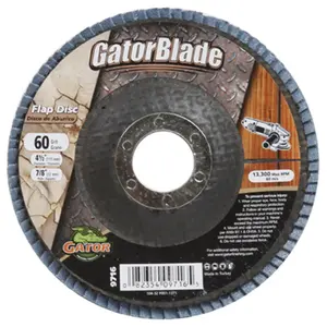 212 MAIN 9716-1 4.5 in. 60 Grit Flap Disc, Power Tool Accessory for Wood/Metal Cutting and Sanding