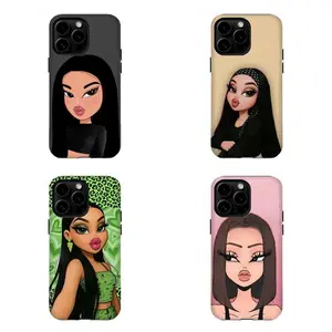 Trendy Bratz-Inspired Phone Case - Multiple Cute Designs Tough phone case,for iPhone 16 15 14 13 12 11 17Pro Max,for Samsung S25 S24 S23 S22 Ultra,Gifts For Fans Men Women, Phone Accessories