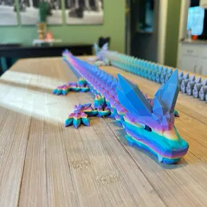 Crystal Dragon 33” candy rainbow