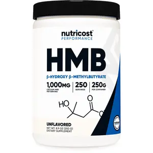 Nutricost HMB Powder (Beta-Hydroxy Beta-Methylbutyric) 250 Grams