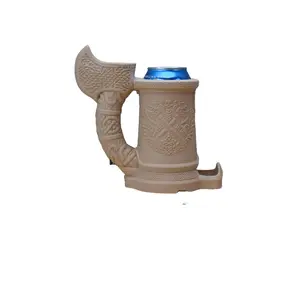 Nordic Viking Axe Dice Tower Can Cozy-Dungeons and Dragons Dice Tower with Built in Can Cozy