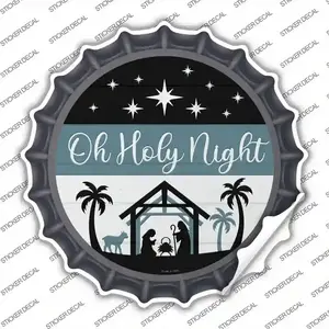 Oh Holy Night Novelty Bottle Cap Sticker Decal