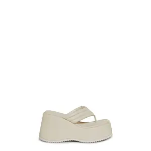 Happy Greetings Platform Sandals - Off White