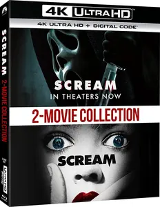 Scream: 2-Movie Collection  [4K ULTRA HD BLU-RAY MOVIE] 4K Mastering, Ac-3/Dolby Digital, Dolby, Digital Theater System, Dubbed, Subtitled, Widescreen