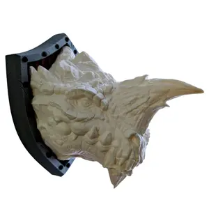 Ancient Creations 3D-Printed Dragon Head Trophy Wall Decor
