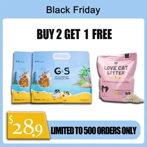 【Buy 2 bags Get 1 free】Tapioca Cat Litter, no stick bottom,stick basin, kitty litter,Odor Control Quick Clumping Low Dust ,kitten litter,Smart litter boxes cat litter,A ideal partner for automatic litter boxes,Cassava Cat Litter,flushable cat litter,