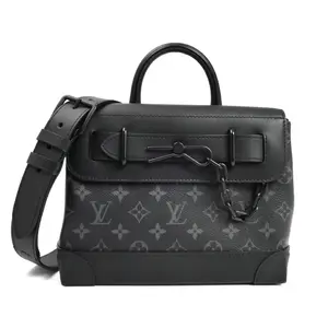 Pre-owned Louis Vuitton Canvas Shoulder Bags Steamer PM Monogram Eclipse Shoulder Bag