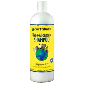 earthbath Hypoallergenic Dog Shampoo, Fragrance Free, 16 oz – Pet Shampoo for Sensitive Skin & Allergies – Made in USA