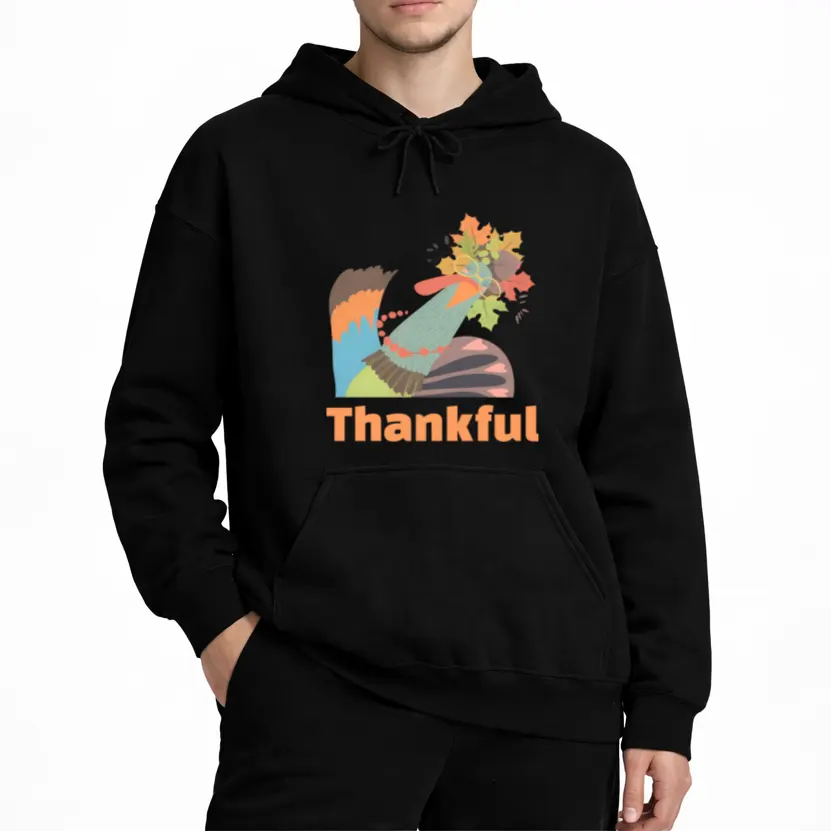 Funny Thanksgiving Long Sleeve Hoodies for Men and Women – Turkey Print, Fall Vibes, Comfortable and Stylish for 2026