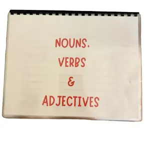 Nouns, Verbs & Adjectives Workbook - Educational Resource for Learning Nouns, Verbs, and Adjectives