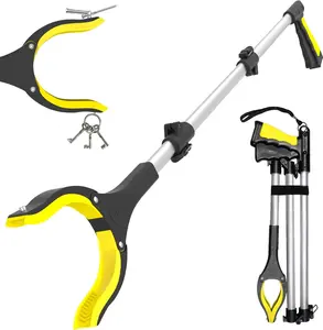 38" Extra Long Grabber Tool with 360°Rotating Anti-Slip Jaw， Lightweight Reaching Aid Reacher Tool, Arm Extension Heavy Duty Grabbers for Elderly (38 Inch - 1PCS)