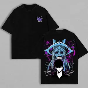 valentine shirts Statue of God T-Shirt - Sung Jin 1Woo Collection T-Shirt | Solo Leveling Anime Clothing | Washed Heavy Cotton Tee | Perfect Gift for Manga & Anime Fans | Gift for Him & Her