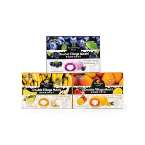 Bamboo House Mochi 3 pack - Double Filling Mochi Banana, Blueberry and Mango Milk