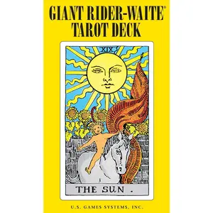 Giant Rider-Waite Tarot Deck – 4" x 6 1/2" – Classic Artwork by Pamela Colman Smith