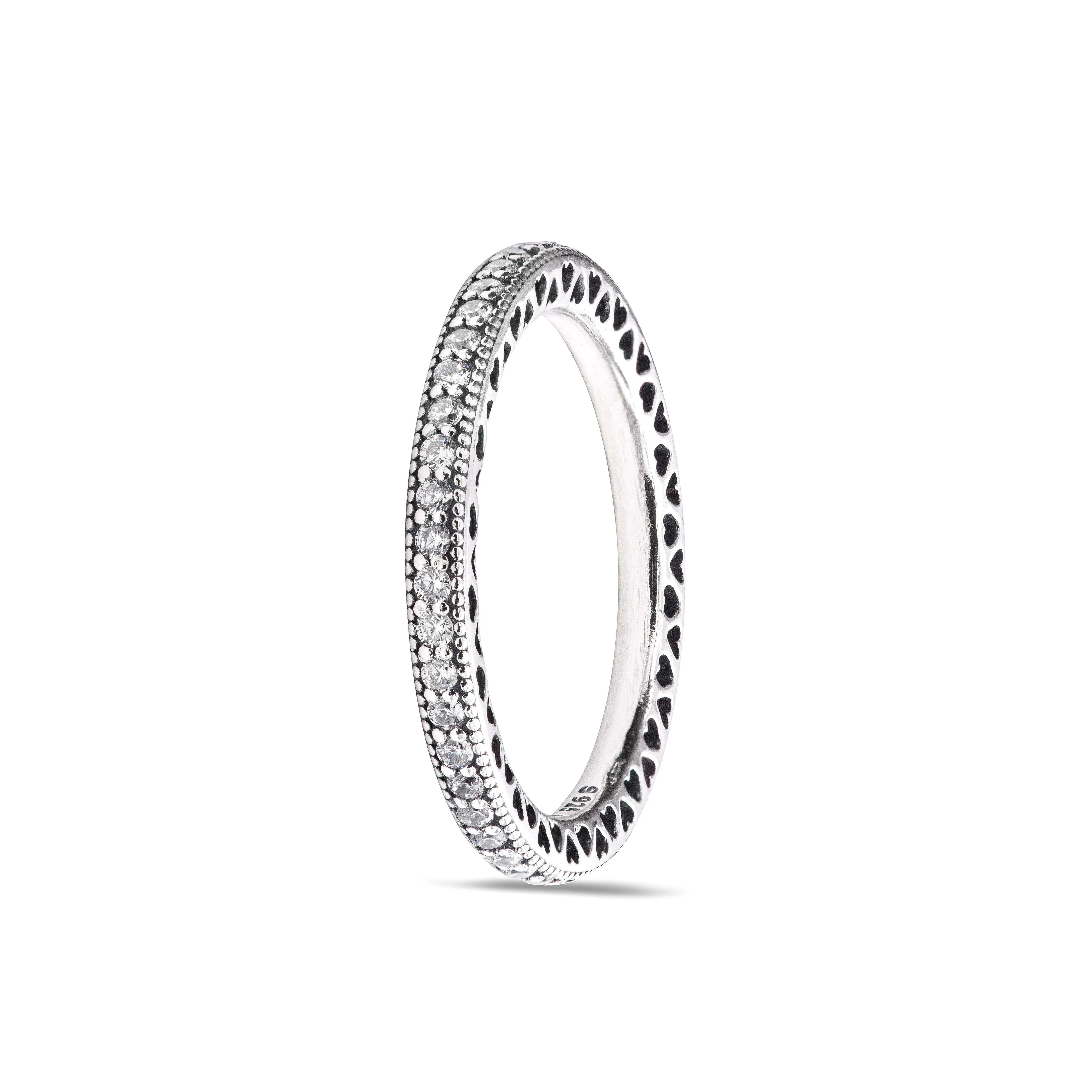 PANDORA Hearts of PANDORA Ring 190963CZ, Eternity, Stones, Stacking