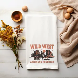 WILD WEST Decorative Tea Towel