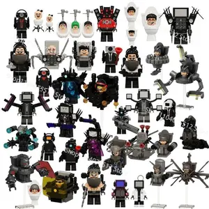 2026 new KDL837  Skibidi Toilet Man Cartoon Bricks Mini Puzzle Assemble Compatible Movable Action Figures Model Toys Building Blocks