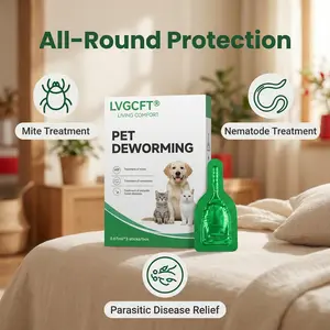 LVGCFT Pet Deworming Kit for Cats & Dogs - Patented Formula for Mite & Nematode Treatment - All-Round Protection Against Parasites