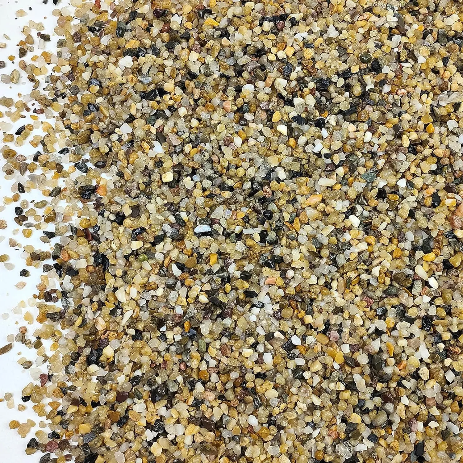 5LB Coarse Sand, Colored Rocks Pebbles, Quartz Sand for Cactus Bonsai, Succulent  Bonsai Paving, Vase Filling Decoration,  Sand for Fish Tank Decoration Paving(2-4mm)