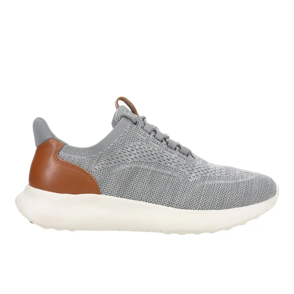 Johnston & Murphy Mens Amherst 2.0 Knit Lace Up Sneakers Shoes Casual - Grey