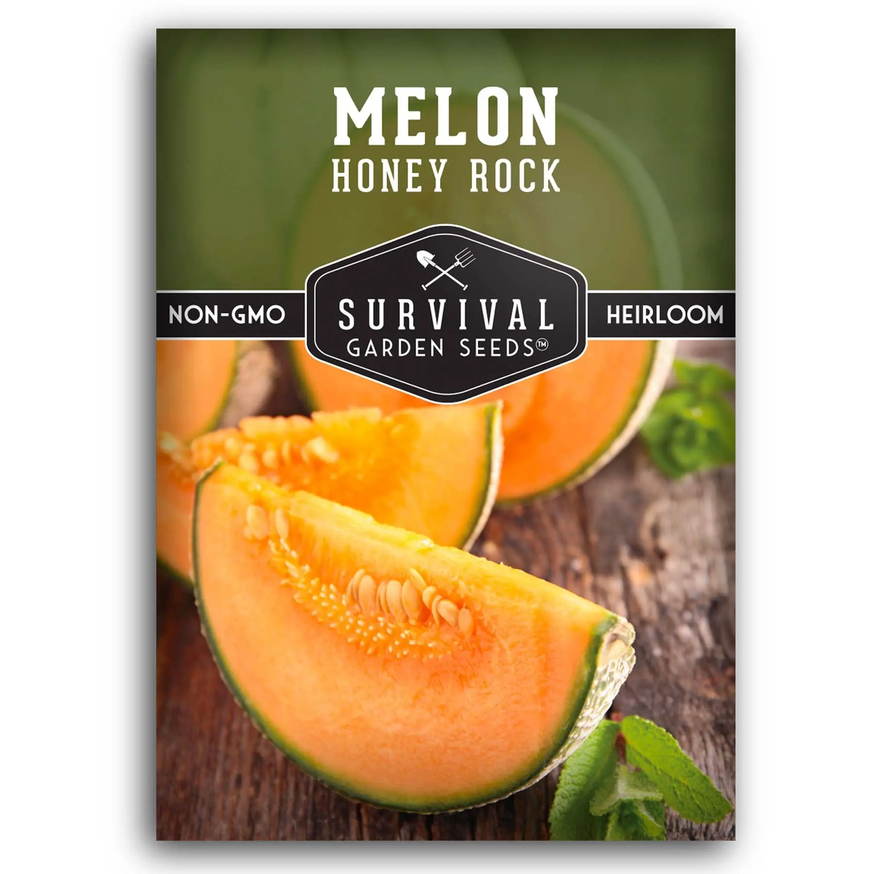 Survival Garden Seeds Honey Rock Melon Seeds Non-GMO Heirloom
