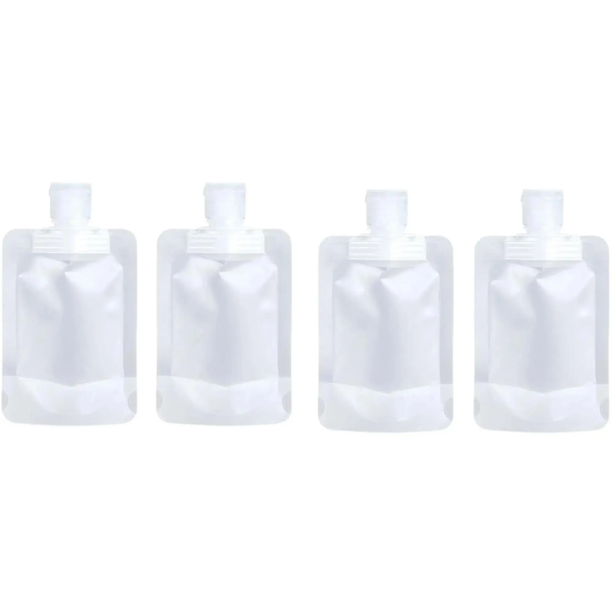 10 Counts Reusable Plastic Pouches, Versatile Liquid Carriers for Picnics and Outings Organiser Pack