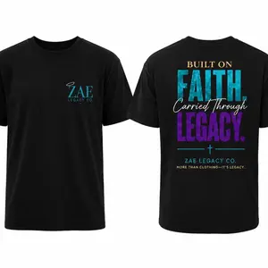 ZAE Legacy Co. Signature T-Shirt, Casual Everyday Wear for Men and Women, Soft Breathable Cotton Short-Sleeve Tee