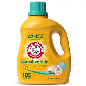 Sensitive Skin Liquid Laundry Detergent, Fresh Scent, 105 fl oz, 105 Loads