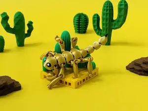 3d printed articulated desert scorpion