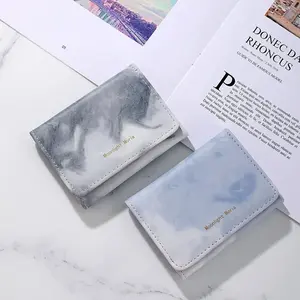 【Groove】Wallets for Women,  New Arrivals in 2026, High Value, Cute Design, Small Size, Coin Wallets, Card Holders, Short Leather Wallets, Style Ins Wallets Sling Textured Marble Fashion Elegant wallets women everyday purse