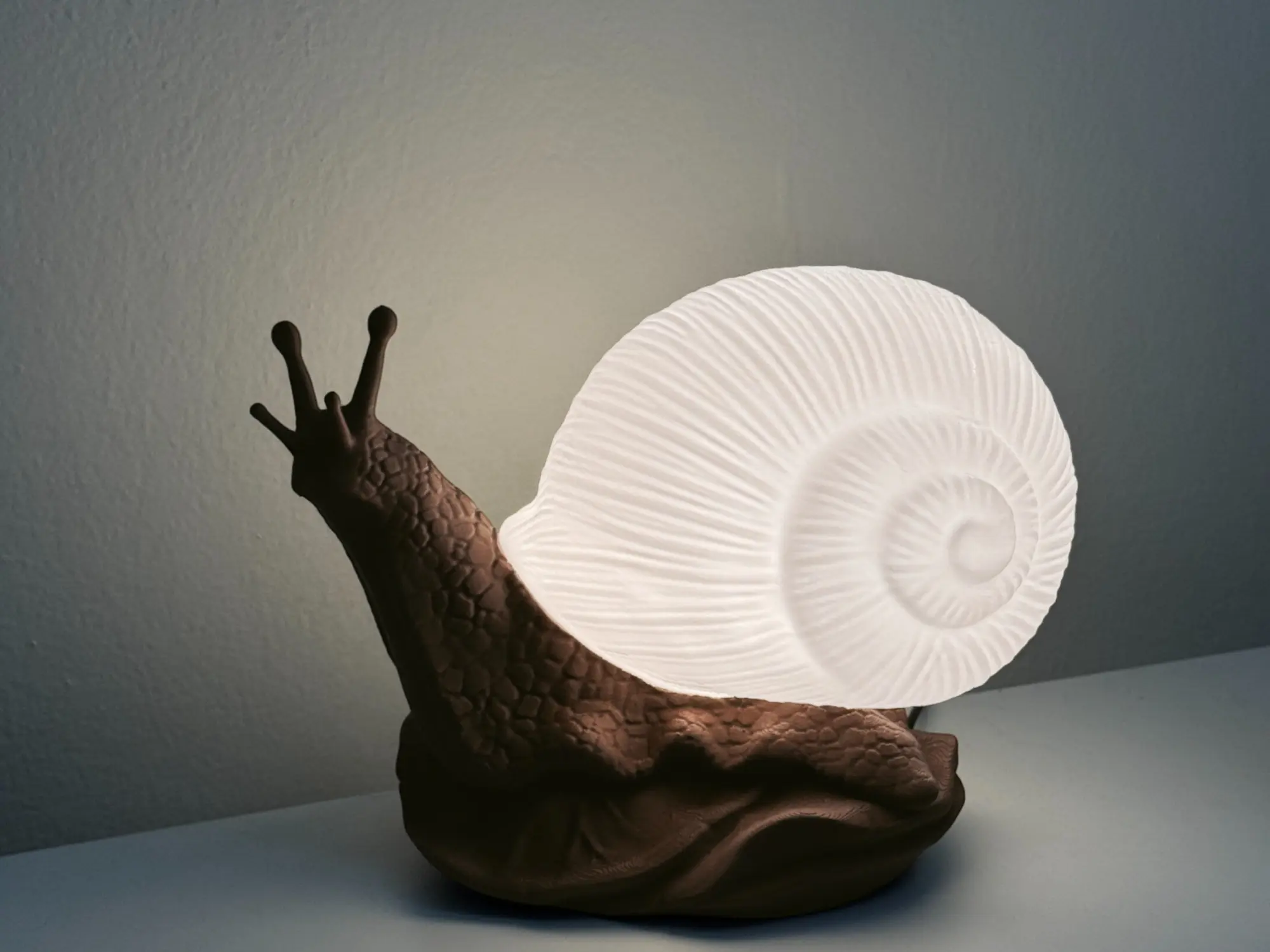 Bright Snail Desk Lamp - Night Light, Vibrant Home Decor, Bedside Lamp, Nature, office decoration, Custom LED Bulb Included (USB) 3D printed