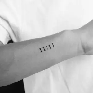 1pc 11:11 Digital Numerology Angel Digital Temporary Tattoo