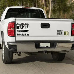 Gas Cash or Ass, nobody rides for free vinyl decal 2