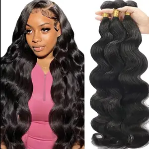 Cute Bein Body Wave Hair Bundles Bone Straight Unprocessed Virgin Human Hair Bundles 100% Raw Unprocessed Virgin Human Hair Straight 613 Blonde Color Bundles