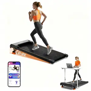 Incline walking treadmill, 9% incline, LED display and app, 2.5 HP silent compact walking treadmill, suitable for home and office, maximum user weight 300 lbs, incline home treadmill