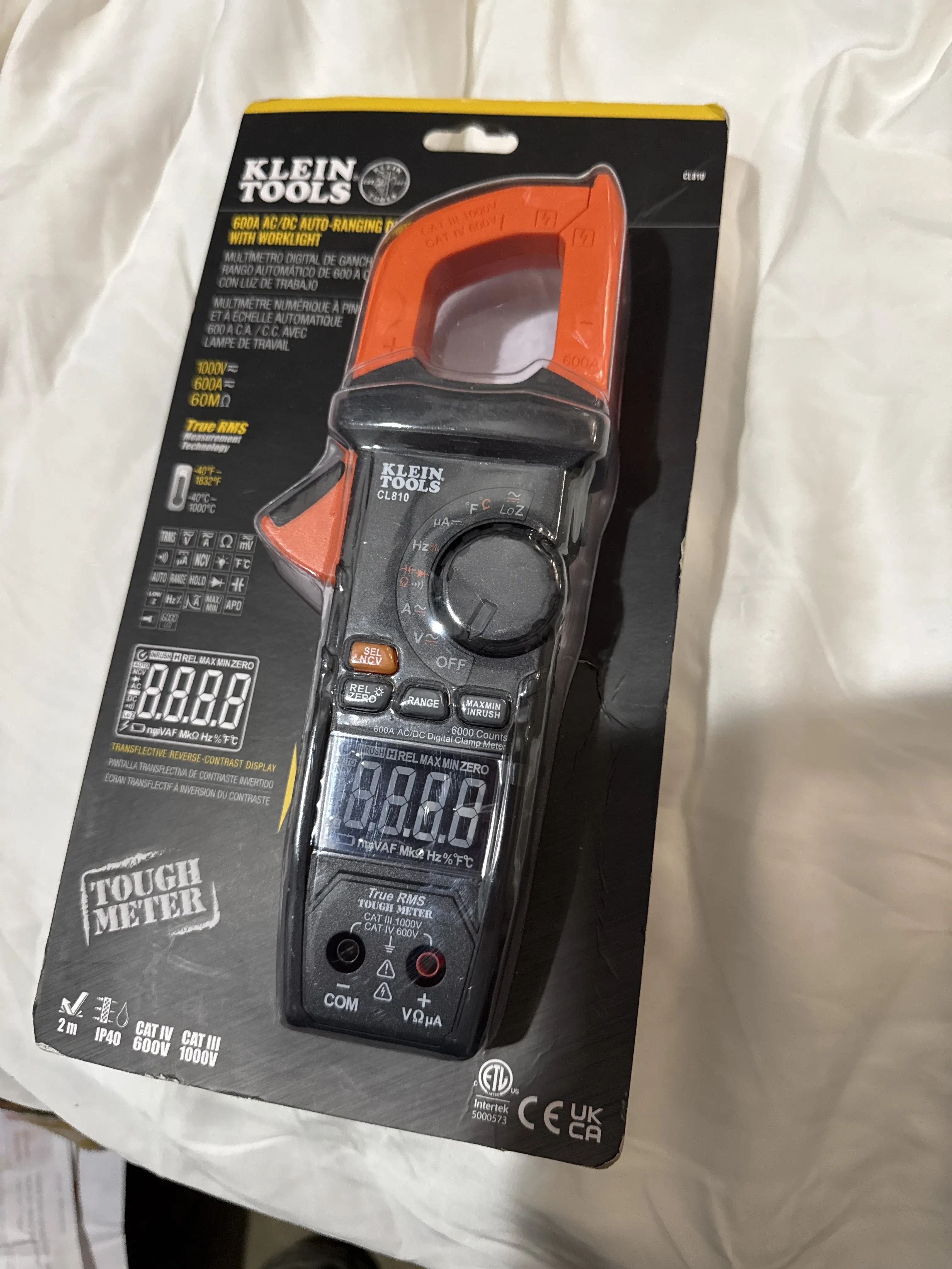 Klein Tools 600A Digital Clamp Meter Klein Tools 600A Digital Clamp Meter