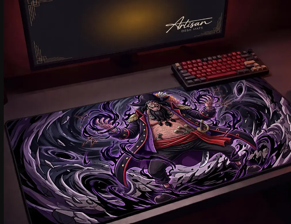 Blackbeard Desk mat, Marshall D. Teach Anime Mouse Pad