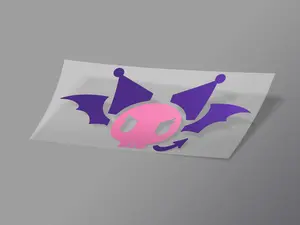 Yumekaze.jp - Cute Skull With Bat Wings - Kawaii Car Decal - Water Bottle Decal - Decal - Vinyl Decal