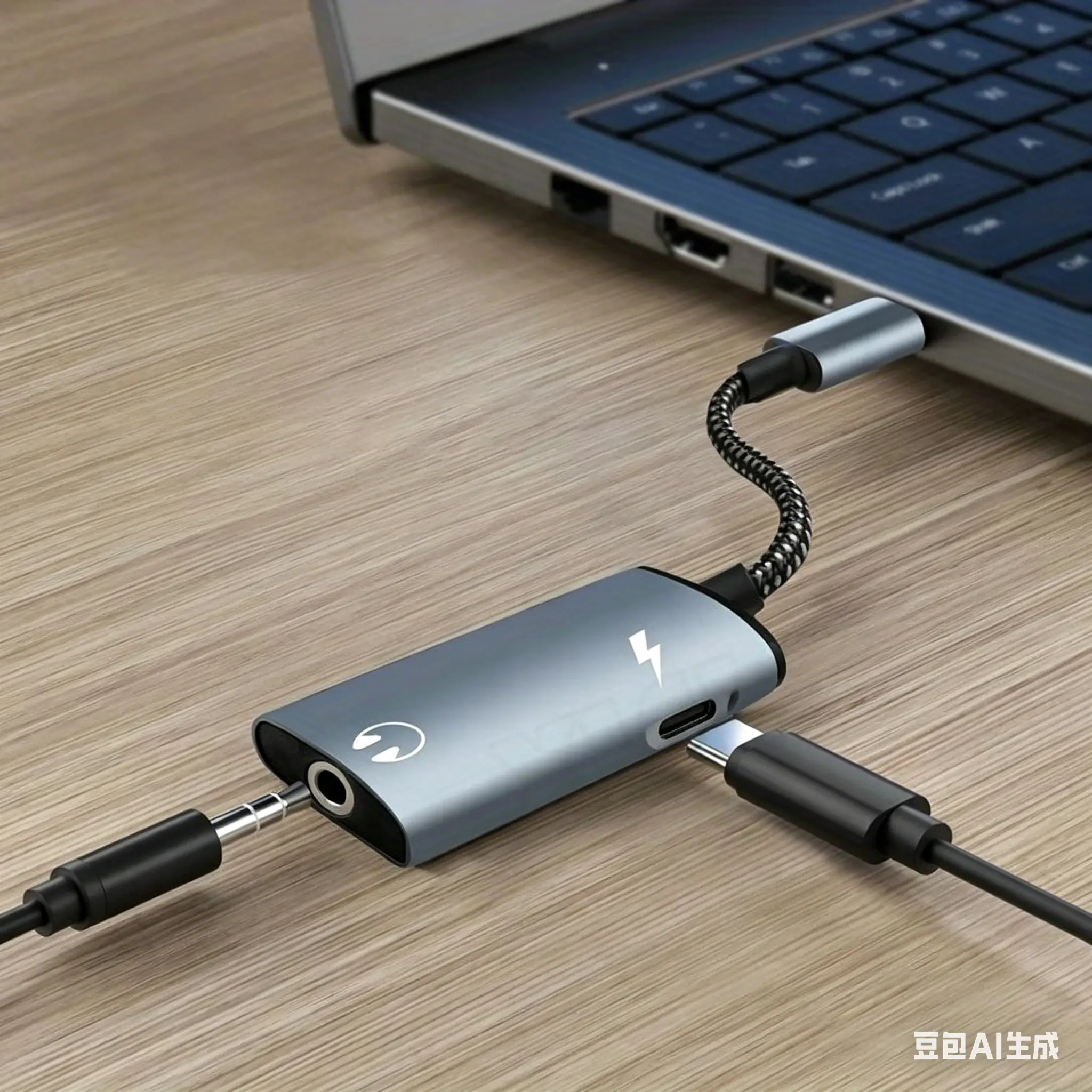 2-in-1 USB-C Splitter & Fast Adapter Compatible for Galaxy S23/S21/A54, iPhone 15 with Realtek DAC Hi-Res Audio, USB-PD Charger & 3.5mm Headphone Jack Adapter (USB-C to TRS/PD Compatible)
