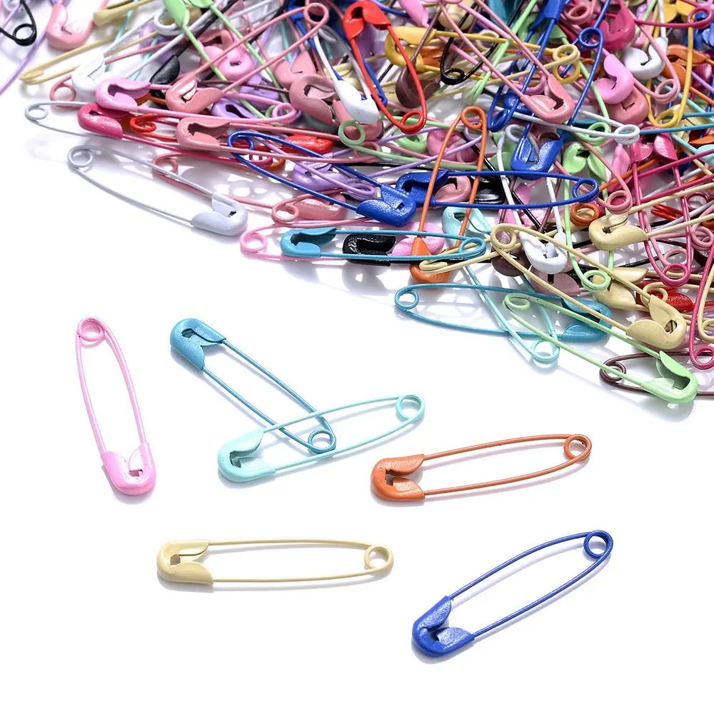 50pcs Assorted Colors Brooch Pins, 6x30mm Safety Pins with Easy-Grip Plastic Heads for DIY Sewing & Jewelry Making - Durable Needlework Accessories, Sewing Accessories and Supplies